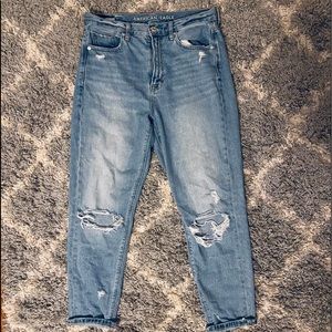 AE Distressed Mom Jean (High Rise)